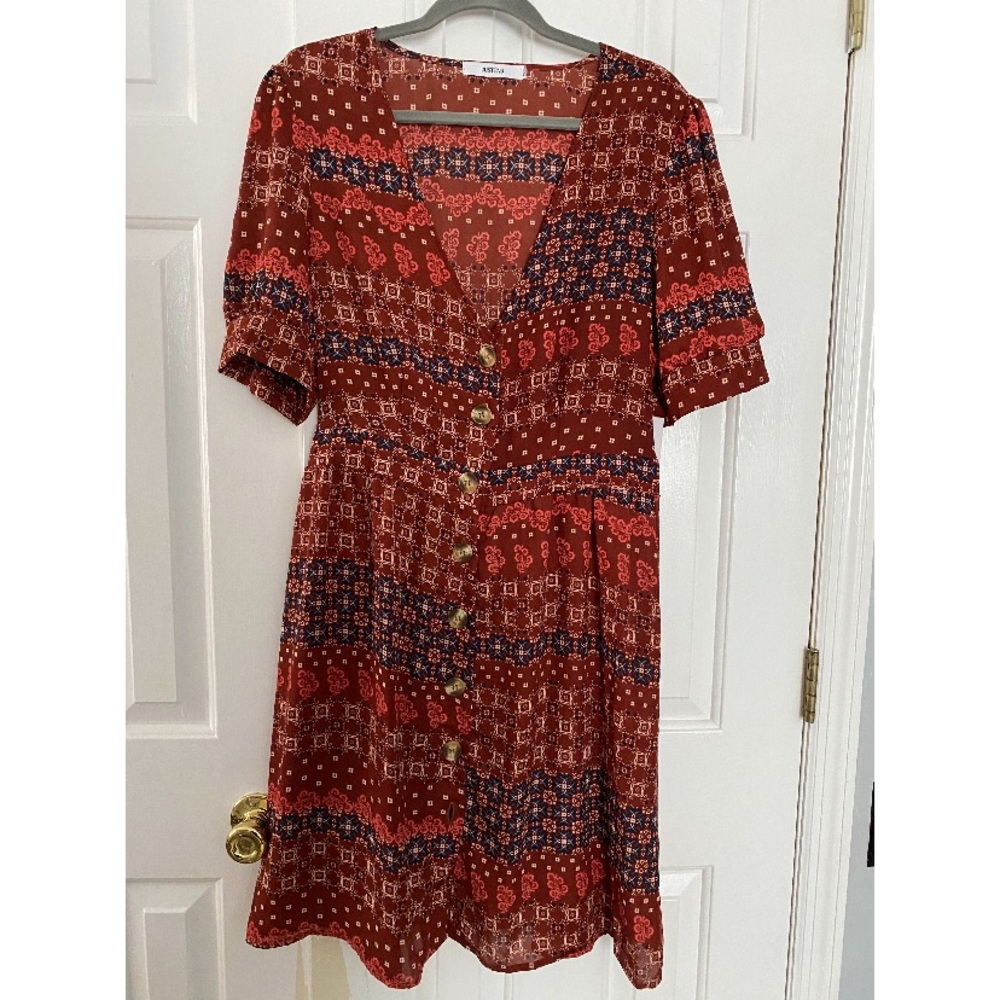 Light button down dress